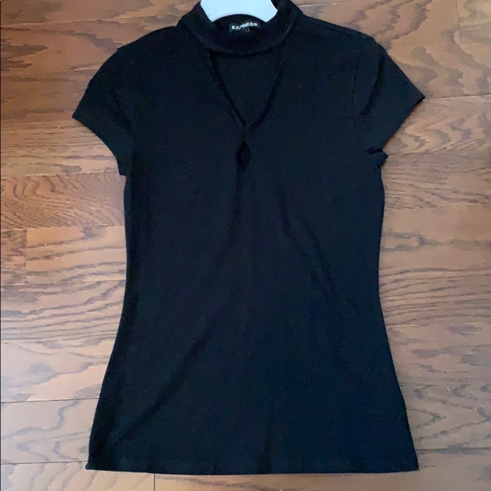 Express Cutout Black Shirt